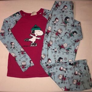 Nite nite munki munki peanuts snoopy pajamas kids large